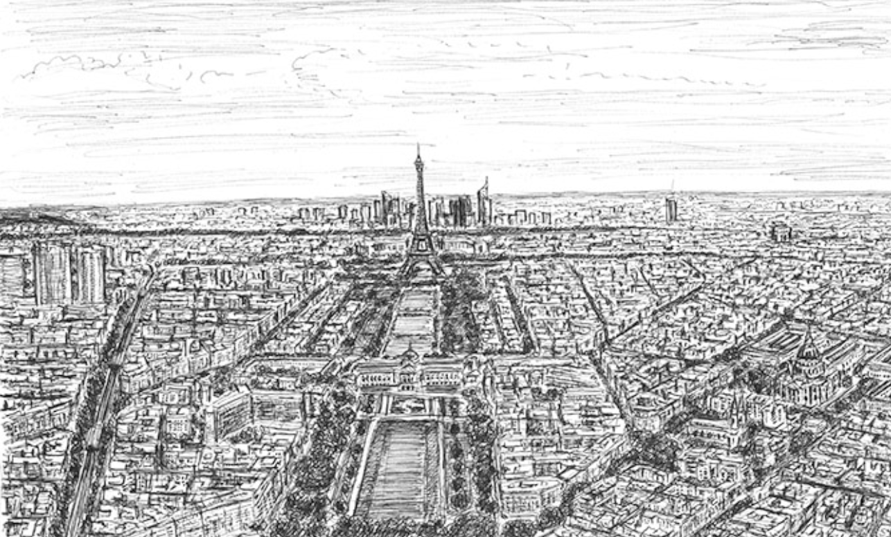 Dessin De Ville Facile A Reproduire Il dessine, de mémoire, tous les détails d'une ville entière - Elaee