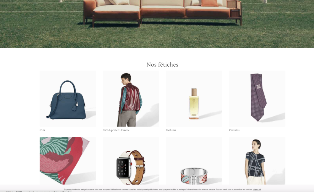 Le nouveau site Hermès