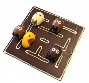 tablette de chocolat avec pac-man