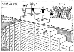 Etre sur le podium ça se mérite